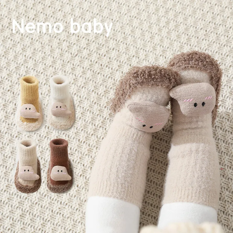 5 Pairs Baby Winter Fleece Socks 0-2Y