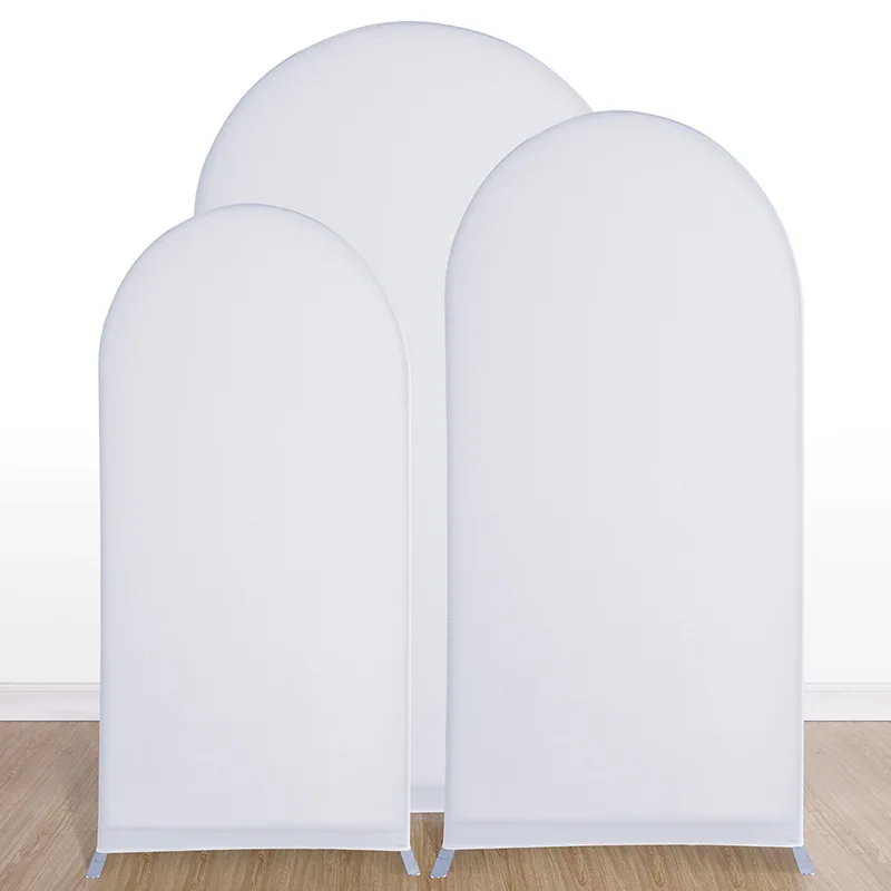 Wedding arch stand Wedding arch set Party arch set Wedding Arch Stand Cover Spandex Elastic fabric 5FT 6FT 6.6FT 7.2FT Size White Pink Color Wedding props 1PCS