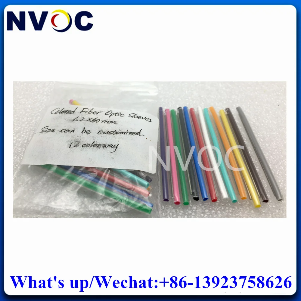 1000Pcs Fiber Optic Splice Sleeves - 60mm Heat Shrink Tube, Silver/Transparent, Single Connector Protection