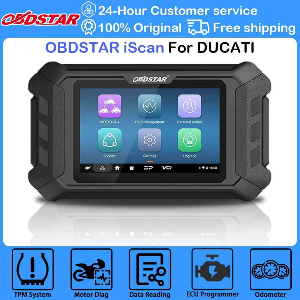 

OBDSTAR iScan for DUCATI Motorcycle Diagnostic Tool Support IMMO Programming with Multilanguages