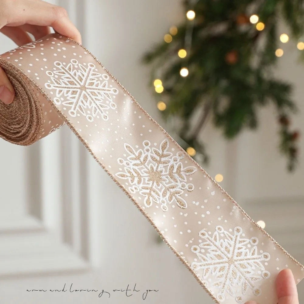 Christmas Satin Ribbon Polyester Gift Box Decoration