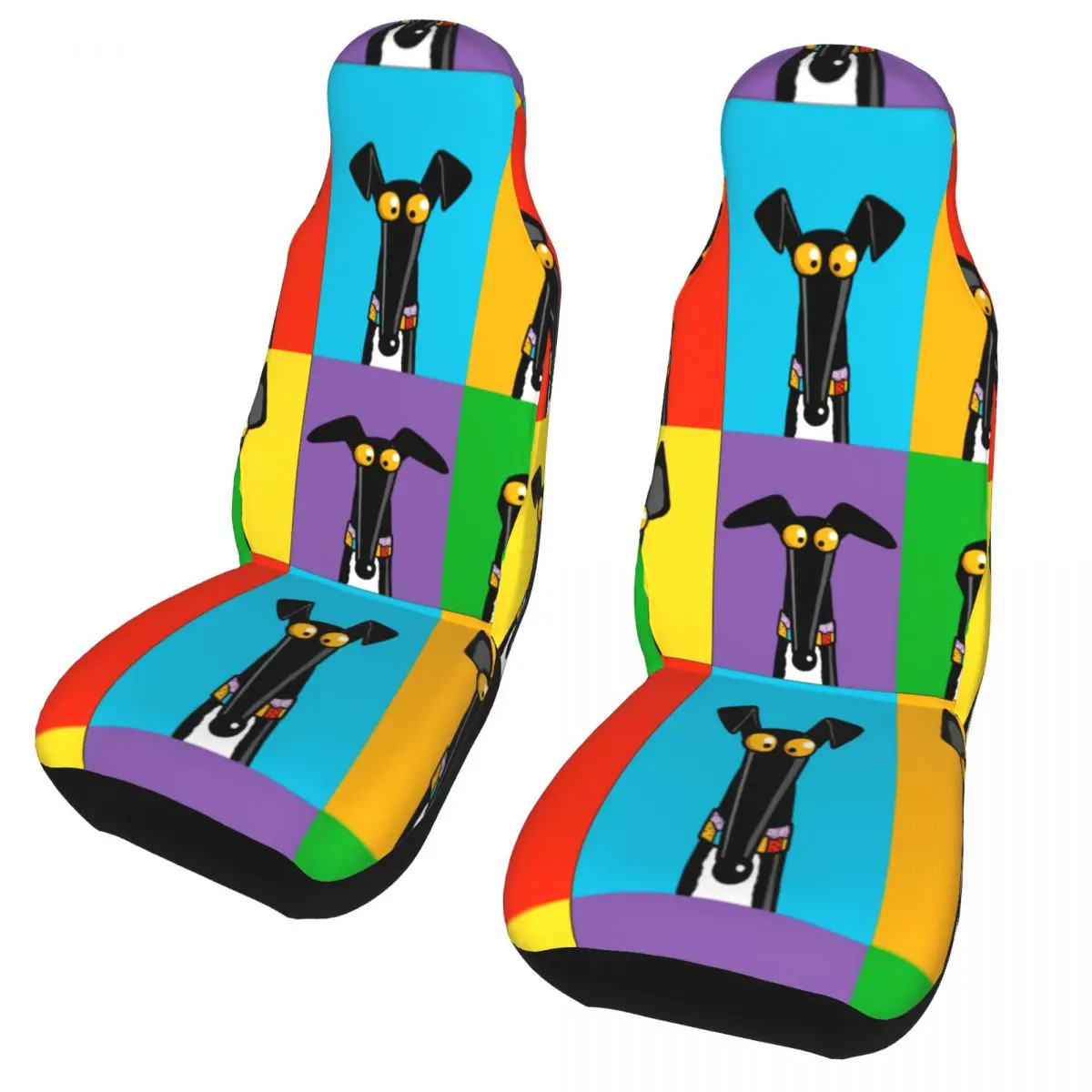 Greyhound Semaphore Universal Car Seat Cover for most cars For SUV Dog Animal Car Seat Mat