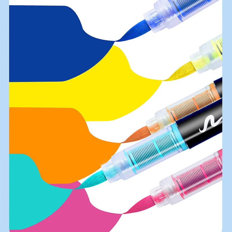 12-120 Colors Acrylic Paint Pens Markers Brush Tip for Rock Painting Wood Canvas Stone Christmas Gift DIY Crafts acrylic markers