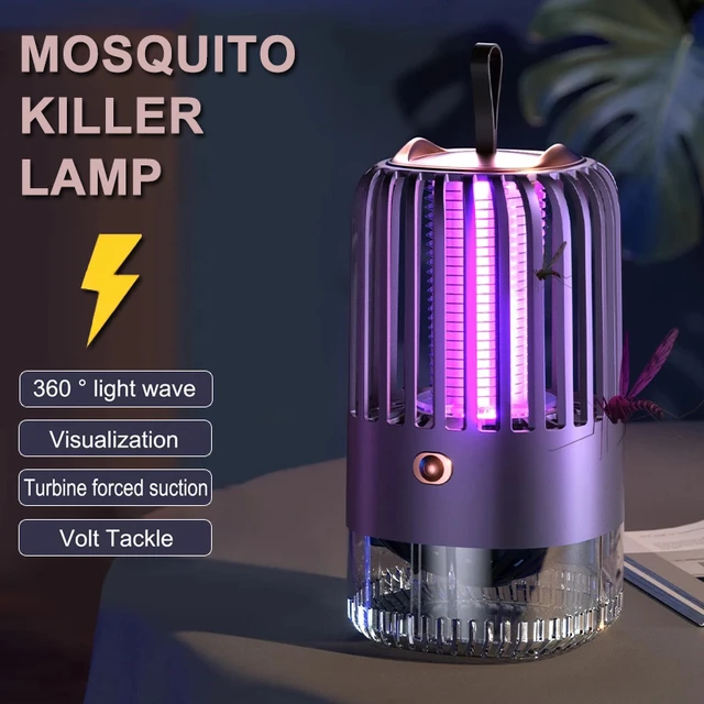 2023 New Mosquito Killer Lamp Mute Electric Shock Insect Trap Fly