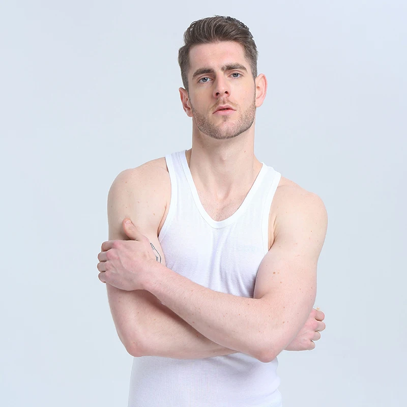Men's Vest Pure Cotton Undershirts Bodybuilding Motion Outerwear Sweatshirt Elastic Male Undershirt Tees Tank Top Bodysuit men undershirt cotton vest short sleeve undershirt sports sleeveless vest cotton sleeveless t shirt men underwear