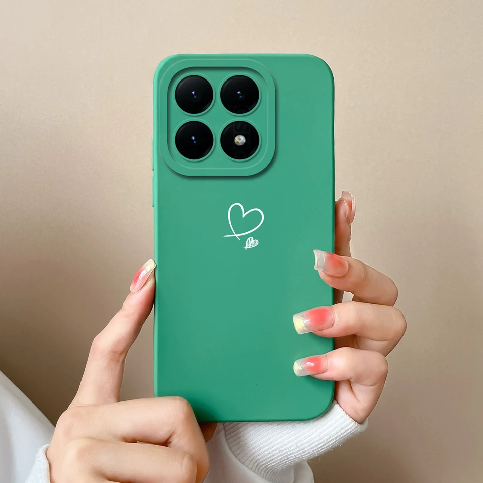 Colorful Love Heart Fall Prevention Antifouling Lightweight Back Cover Case