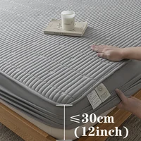 Waterproof Thicken Mattress Pad Protector Embroidered Breathable Fitted Sheet Bed Cover Durable Skin-friendly 140/160/180x200 2