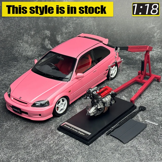Motorhelix MH 1:18 FOR Honda Civic TypeR EK9 Car model Sports
