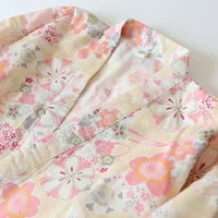 Japanese-style kimono cotton fresh style pajamas suit female casual spring and summer pajamas pajamas two-piece home service - Image 5