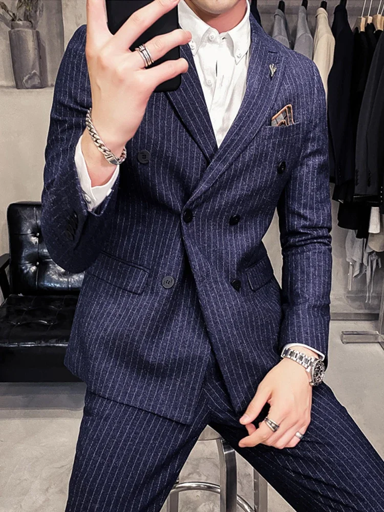 25 Colors 1 Pcs Blazer No Pants S-7XL New Wedding Dress Formal Business Slim Mens Suit Jacket Plaid Striped Solid Color 4