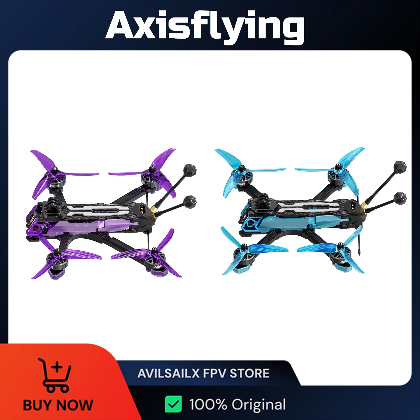 Axisflying MANTA5 SE V2 FPV Elrs 2.4G 5Inch Drones Wide X/DC Analog/O4 PNP O4 Pro With GPS Freestyle FPV Drone Children's Gifts