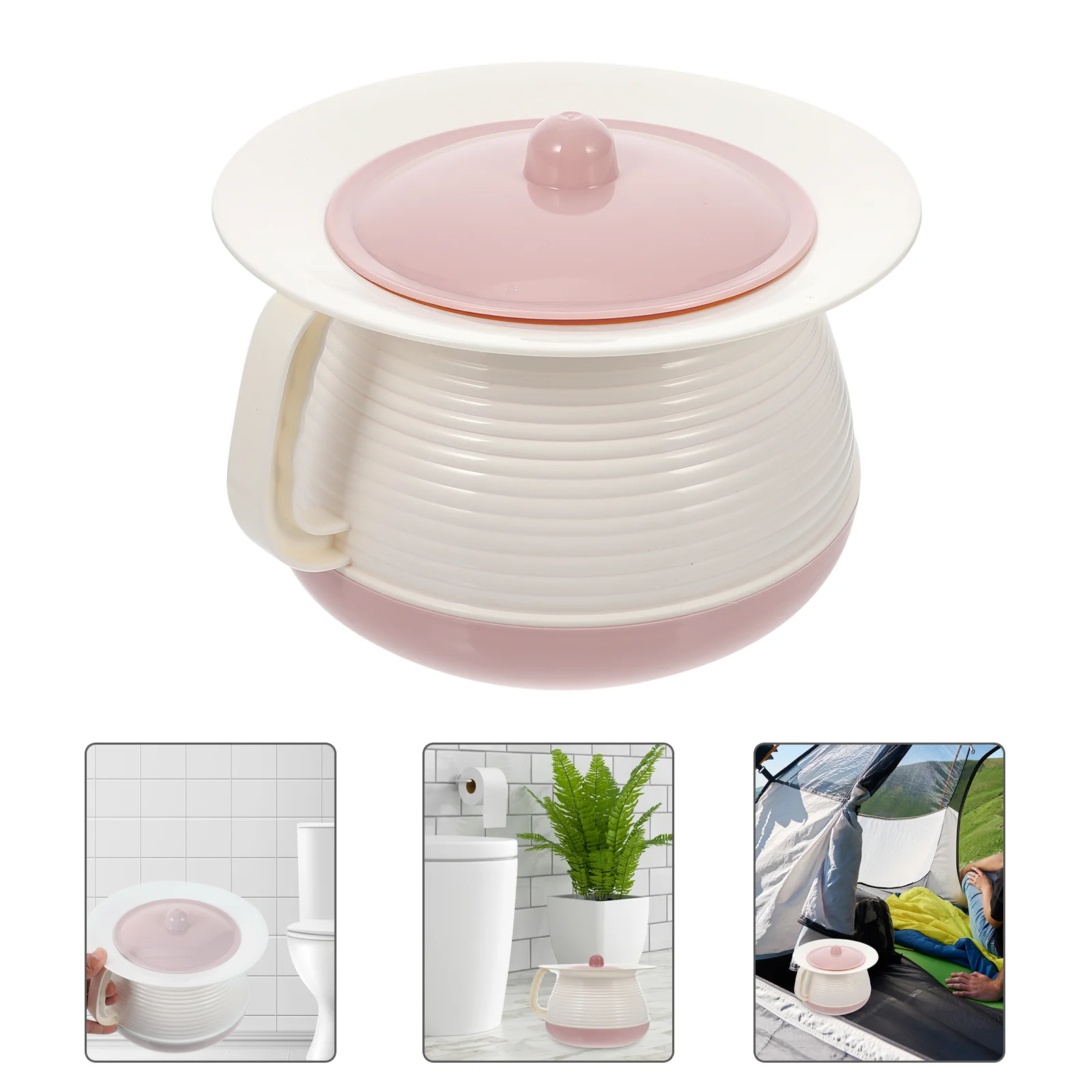 

Portable Toilet Urine Pot Lid Pink Urinal Pee Buckets Potty Urinal Car Emergency Toilet Pot