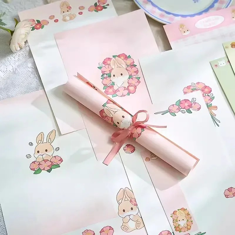 Cute Envelopes Letters Kawaii Cash Envelopes Letter Pads Bookmarks Postcards Cover Stickers Korean Stationery kraft paper envelopes mailing envelopes 22pcs/Set
