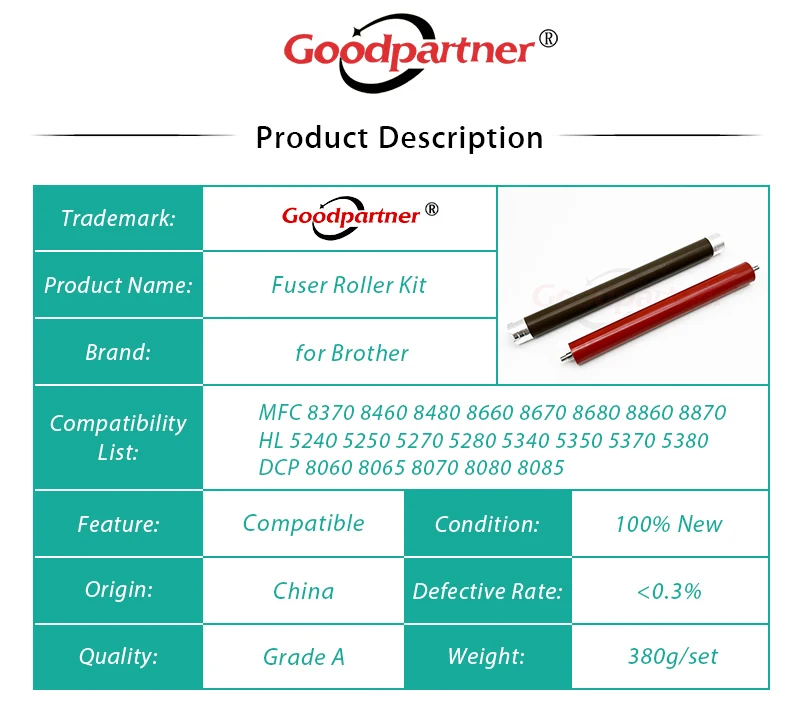 Rolo Pressor E Rolo Fusor Hl5240 8080 8060 8070 8085 Full Jm - Foto 14