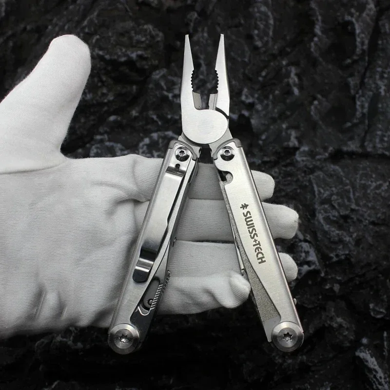 SWISS TECH 18in1 Multitool Dolding pliers Camping Tactical Survival Hunting Outdoor Hiking EDC