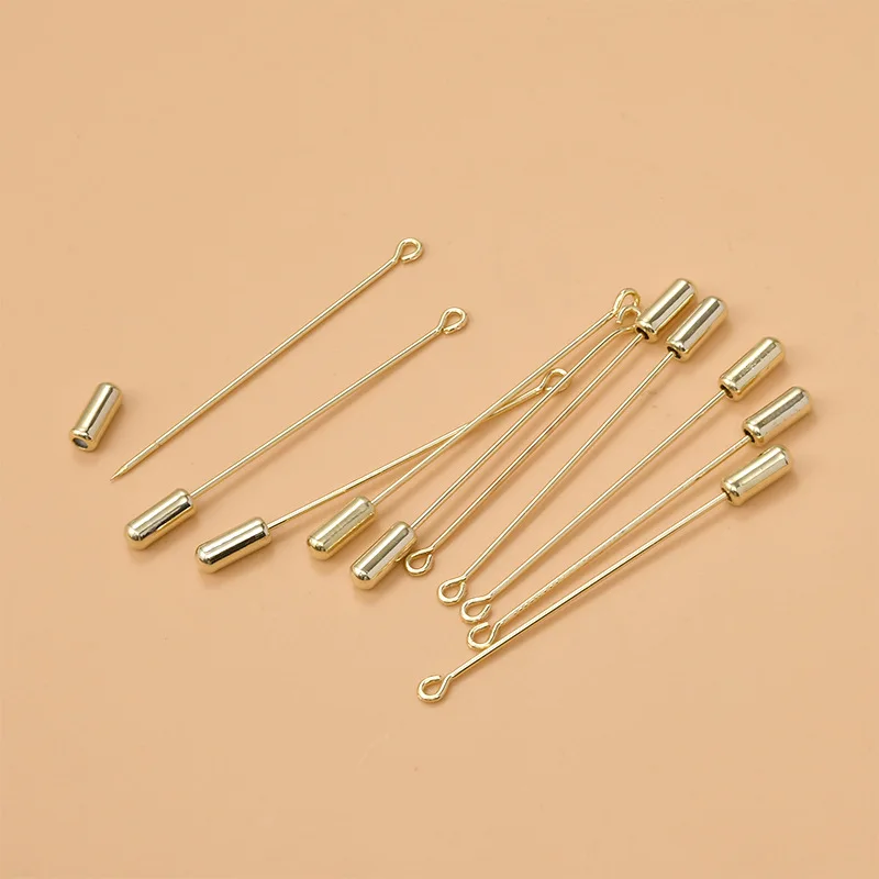 20 teile/los 50/70mm Sicherheit Lange Revers Brosche Pins für DIY Handgemachte Deco Teile Schmuck Machen Zubehör Liefert handwerk Materialien – Detail 6