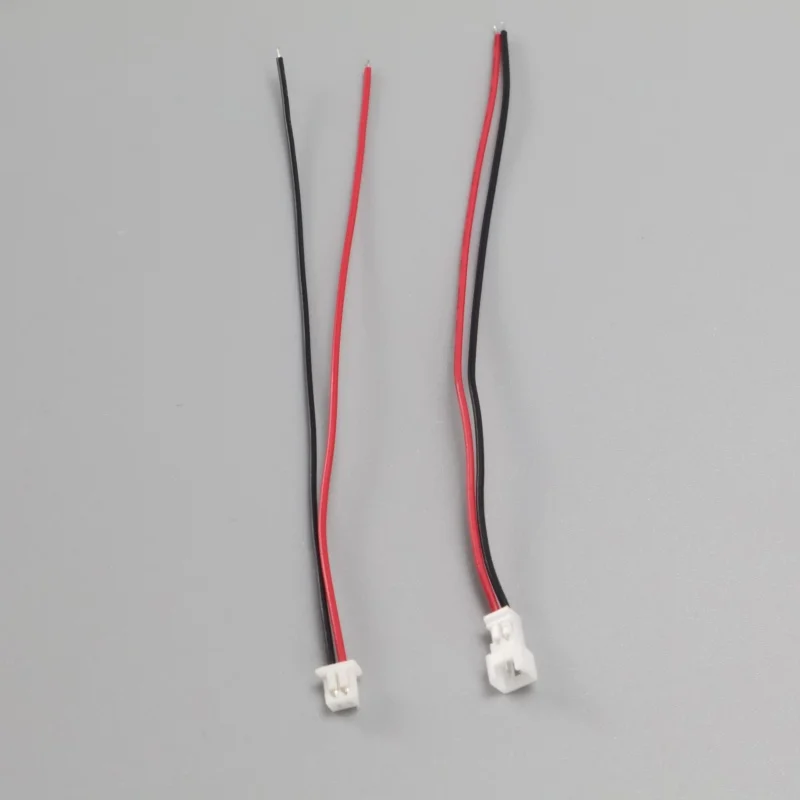 10 Pcs Mini Micro JST Plug Connector Set with Wires (100mm, Assorted Pin Options)