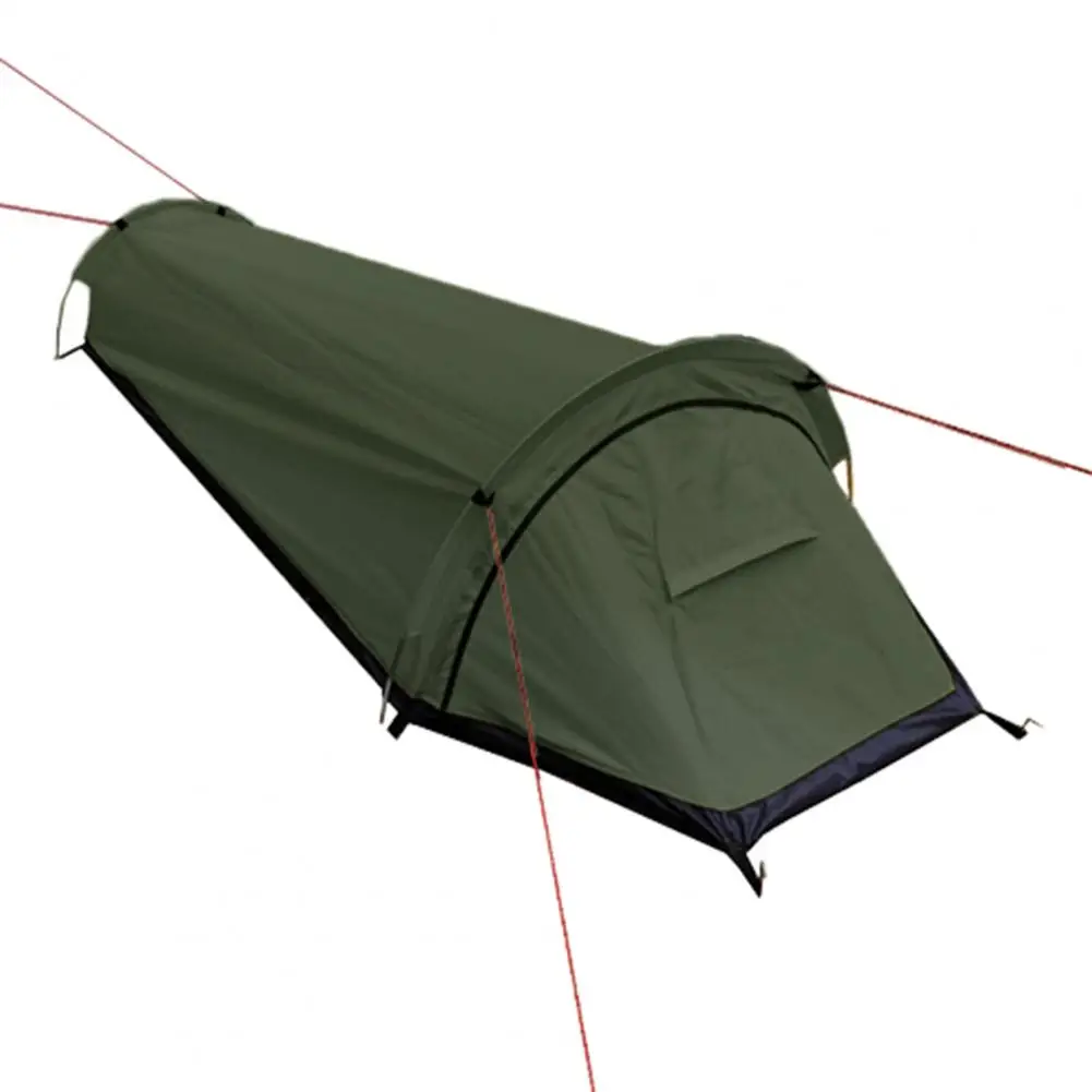 

1 Set Waterproof Windproof Backpacking Tent Good Ventilation Rest And Sleep Outdoors Ultralight Single Person Camping Tent