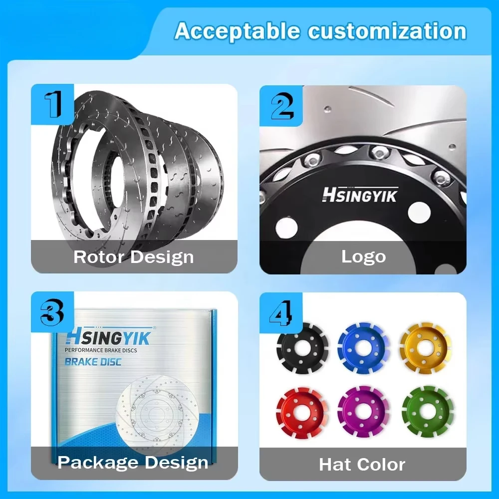 380mm/390mm Sports Car Slotted Safety Brake Disc For Nissan GTR R35 Brake Rotors 2pcs