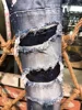 new design D2 Men Jeans Printed Coolguy Long Pants Straight Multiple Pockets Hole SLIM blue D2 embedded jeans pant 9608 4
