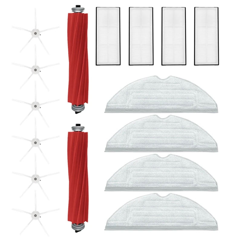 

Для Roborock S7 Maxv Ultra,S7 Pro Ultra Robot Запчасти для пылесоса основная щетка, боковая щетка, Швабра, тканевый фильтр Hepa