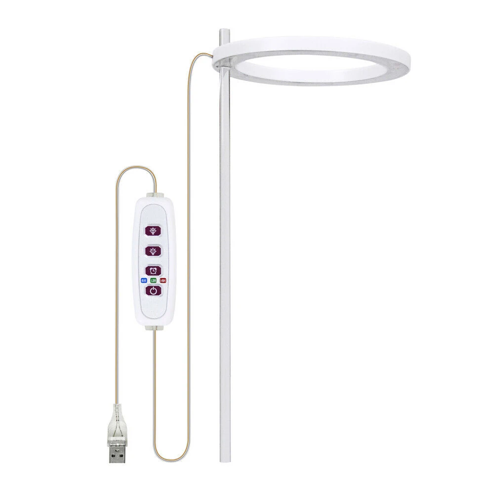 5PCS Full Spectrum Dimmable USB LED Grow Light Plant Growing Indoor Plants Ring Lamp — view 4
