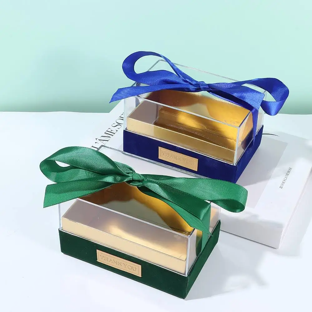 Clear Acrylic Gift Box with Elegant Bow – Transparent Luxury Packaging for Birthday Par... - SKU TCCB1601 - UGI Packaging