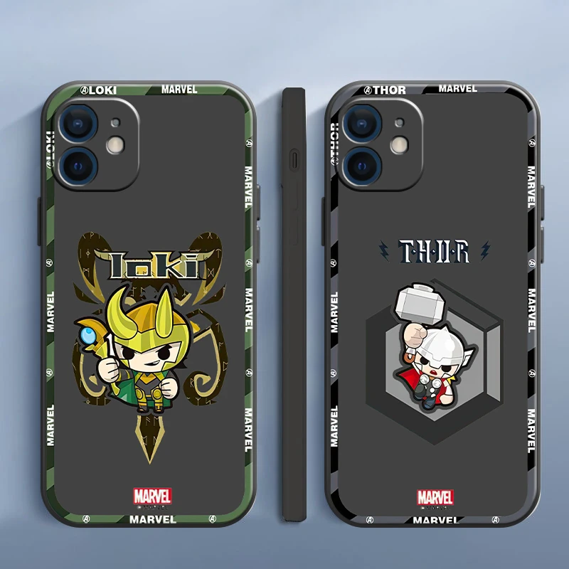 Marvel Comics Funda Phone Case For iPhone 11 13 12 Pro Max 12 13 Mini X XR XS MAX SE 2020 7 8 6s Plus Celular Original Unisex case iphone 13 pro max