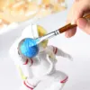 Angular Paint Brushes Nylon Hair Angled Watercolor Pait Brush Set for Acrylics Watercolors Gouache Inks Oil and Tempera 5