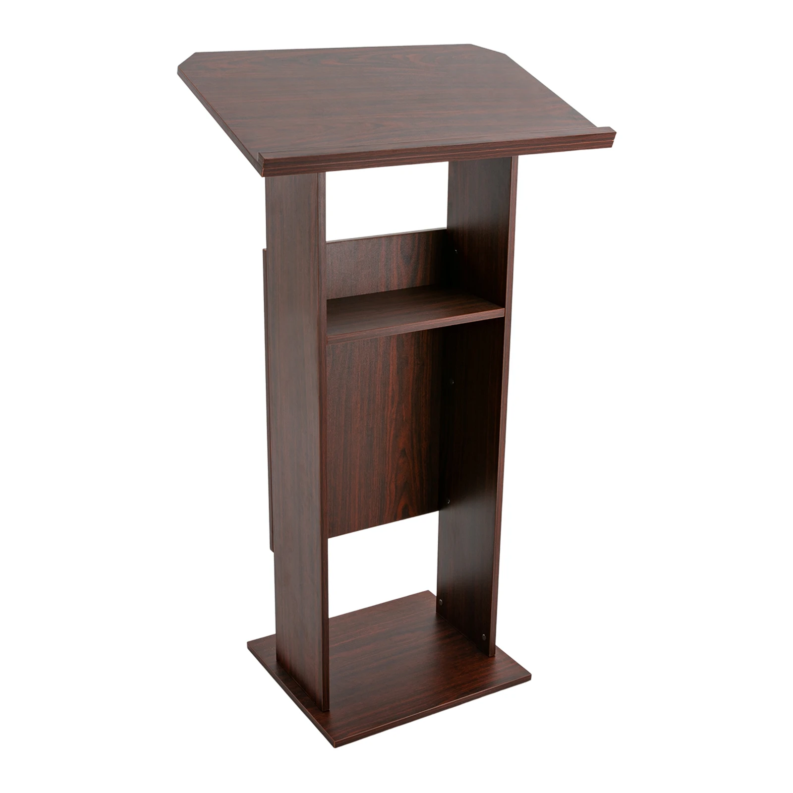 26*15.7&rdquo;*47.7&rdquo; Wood Presentation Standing Conference Presentation Stand