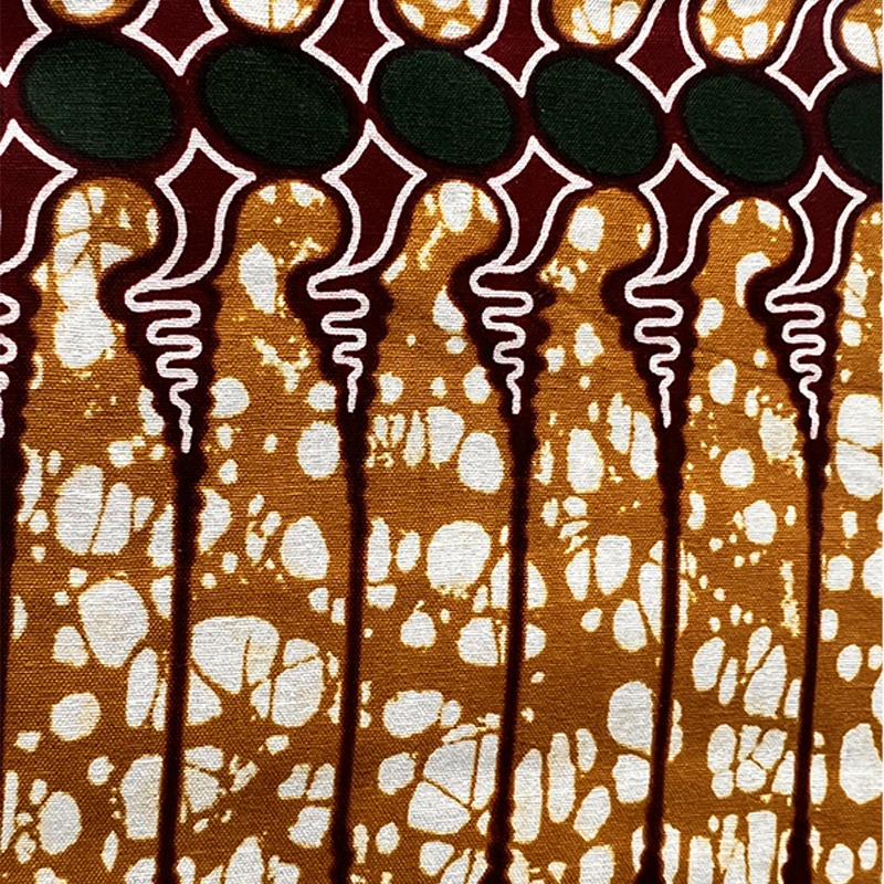 real fabric African Holland wax high quality cotton Ankara wax fabric Ghana dress 6 yards