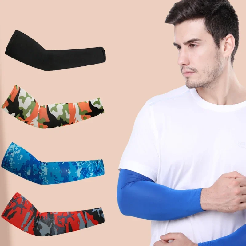 Unisex Cooling Arm Sleeves Cover Women Men Sports Running UV Sun Protection Outdoor Fishing Cycling Sleeves for Hide Tattoo 2Pcs Sun Protection Arm Sleeves Arm Sleeves Cooling Arm Sleeves