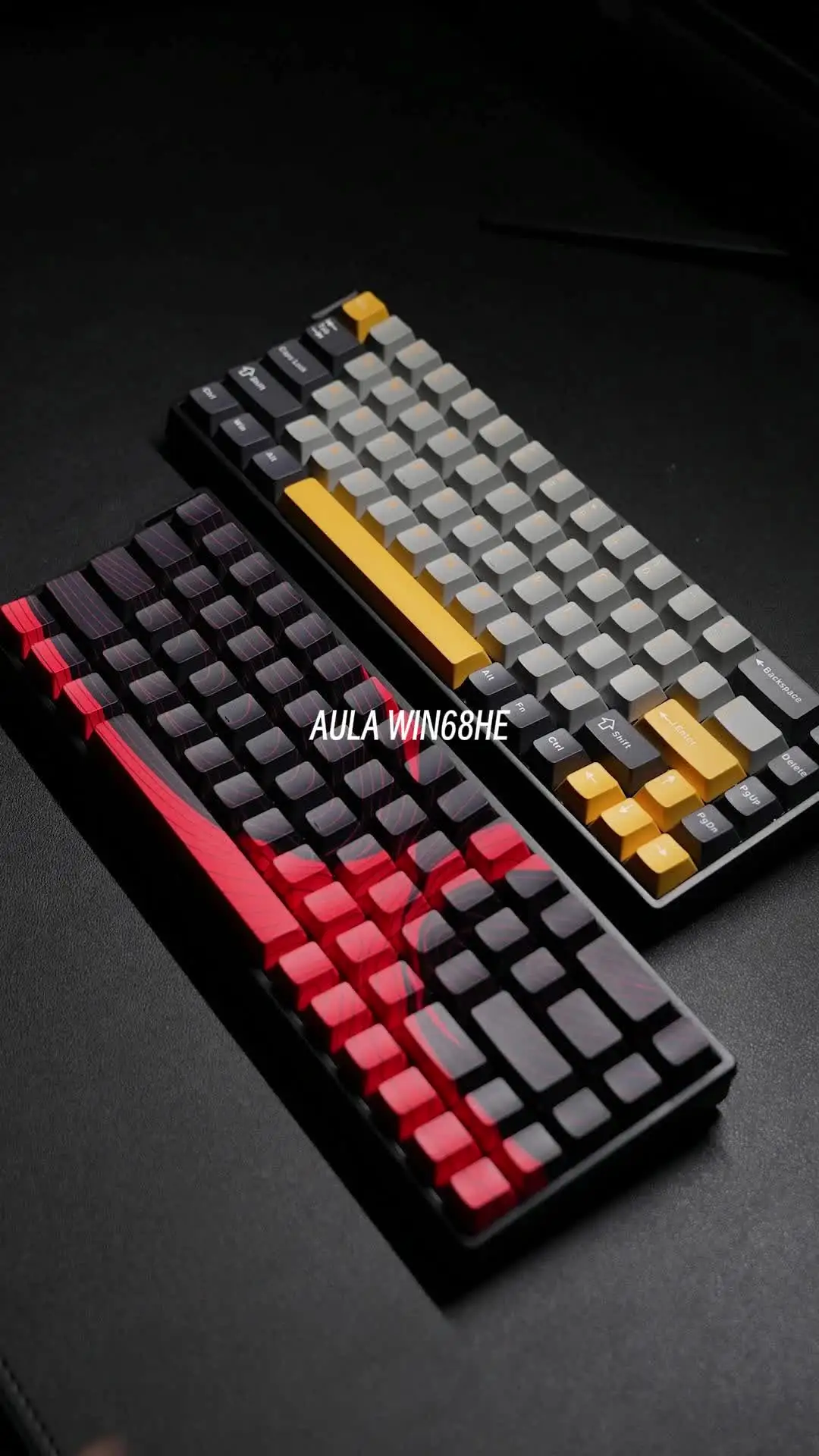 オーラ-ワイヤードアルミニウムメカニカルキーボード,トレイマウント