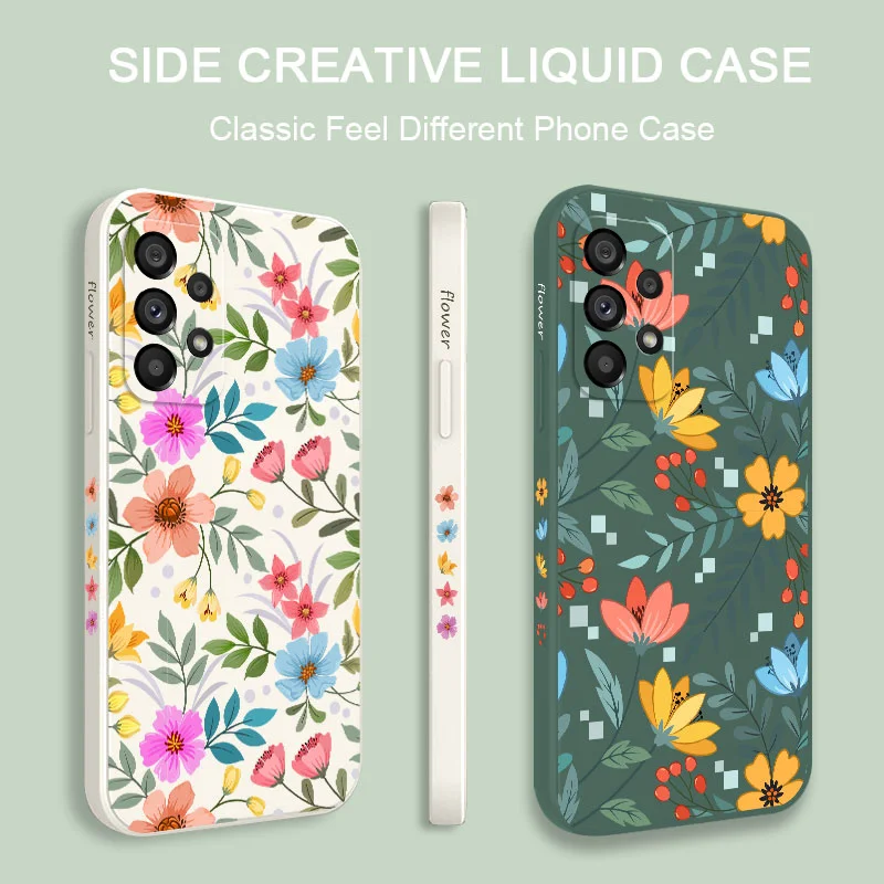 Vibrant Floral Design Protective Smartphone Case