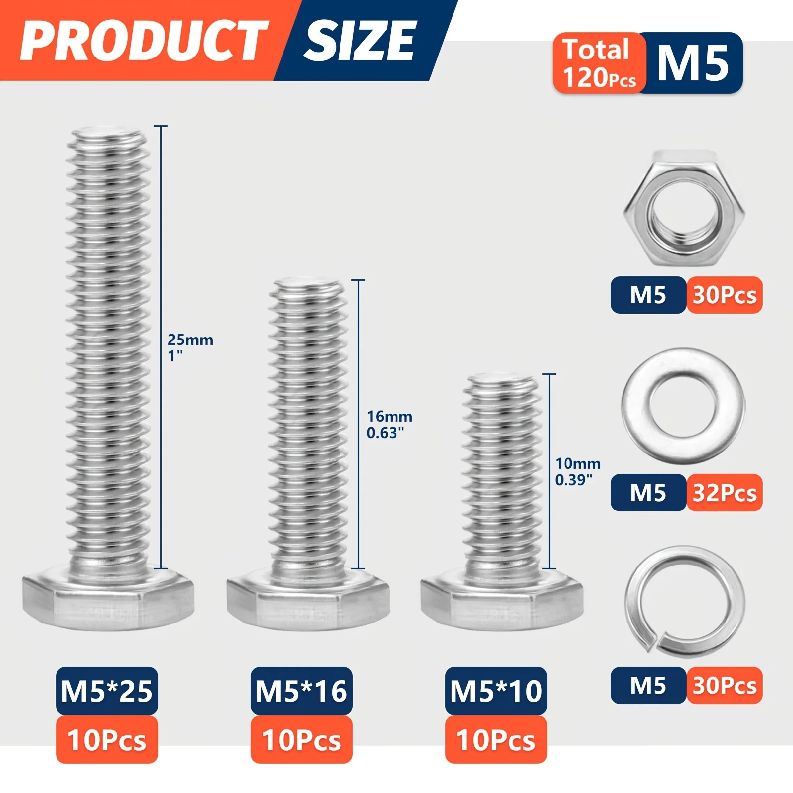 MarineNow 1/2" 316 Stainless Steel U-Bolt | Double Oval Plates & Nuts | Mirror Polished Marine Hardware