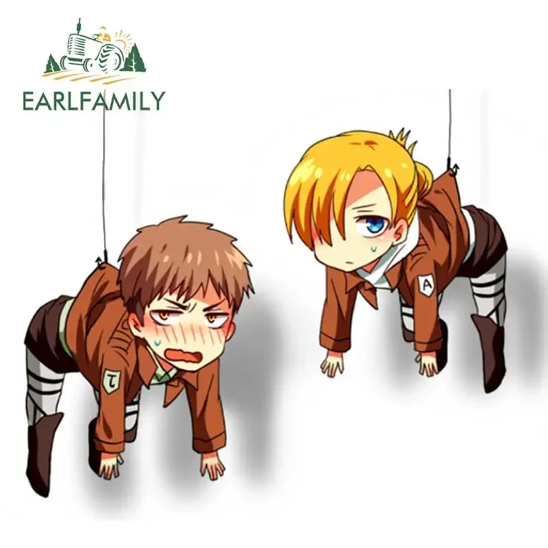 

EARLFAMILY 13cm for Personality Auto Hang Car Stickers Graffiti Anime Waterproof Decal Personality Creative Car Accessories JDM