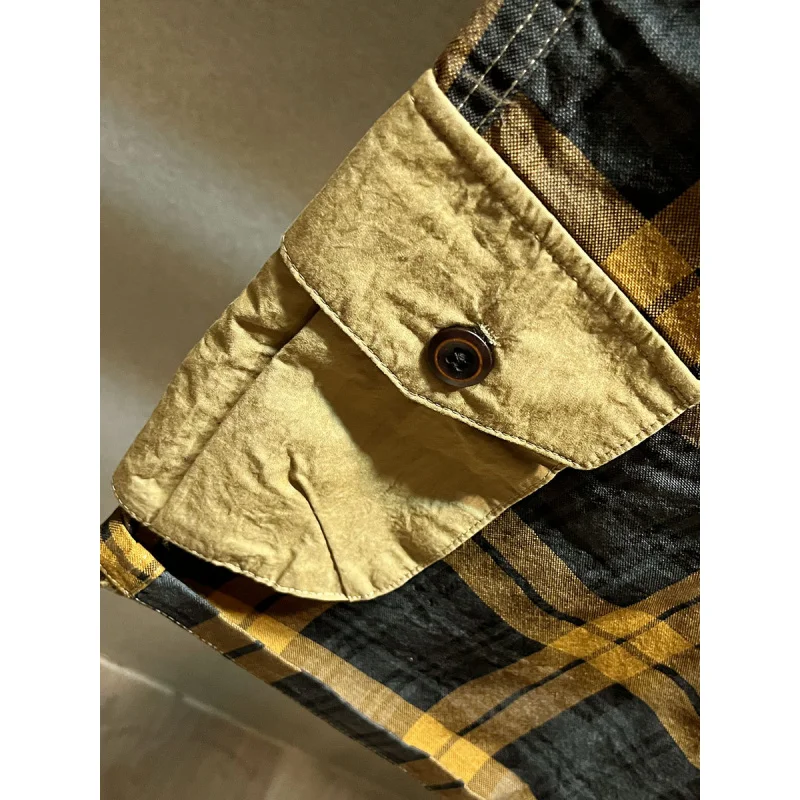 2024 New Summer Plaid Artistic Retro Japanese High Street Sports Casual Shorts Men's Loose Fashion Brand Shorts