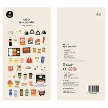 Korean Import Brand Suatelier Convenience Store Food Paper Stickers Scrapbooking Diy Journaling Diary Stationery Sticker Decor