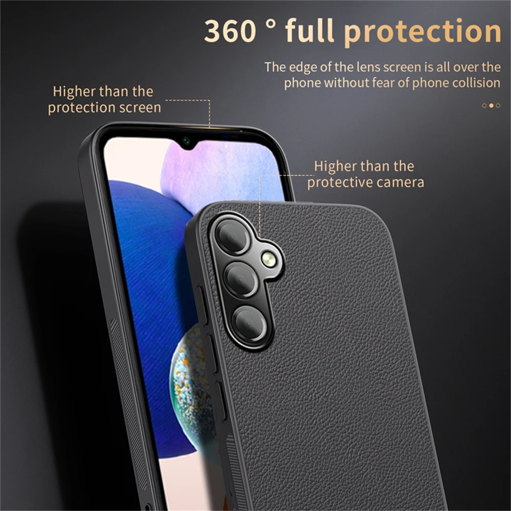 Luxury Leather Magnetic Phone Case with MagSafe Compatibility