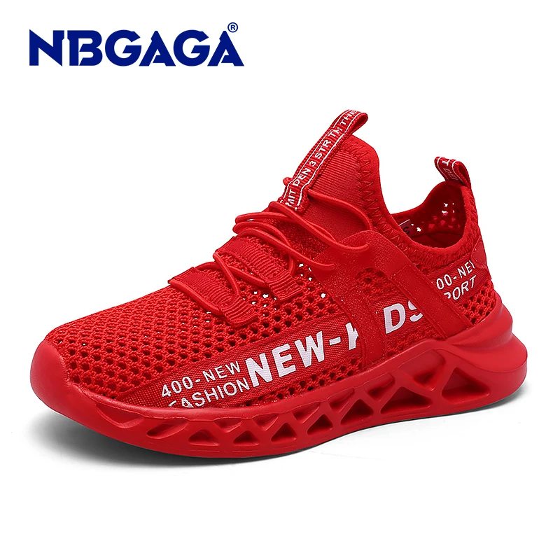 

New Mesh Kids Sneakers Red Lightweight Children Shoes Casual Breathable Boys Shoes Non-slip Girls Sneakers Zapatillas Size26-39