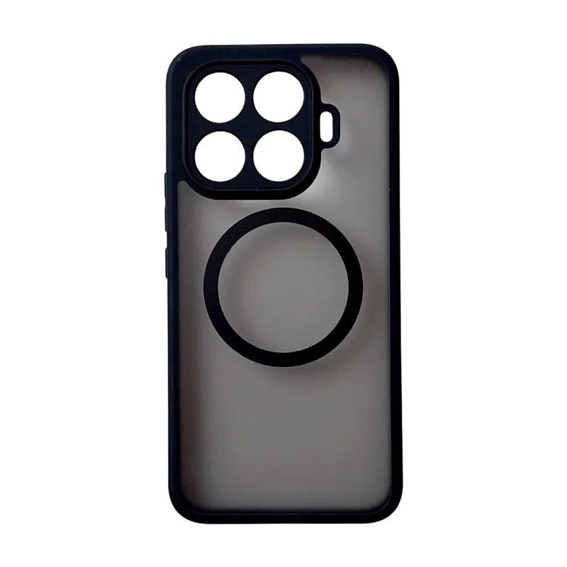 Luxury Matte Transparent Magnetic Wireless Charging Case with Soft Edge Shell