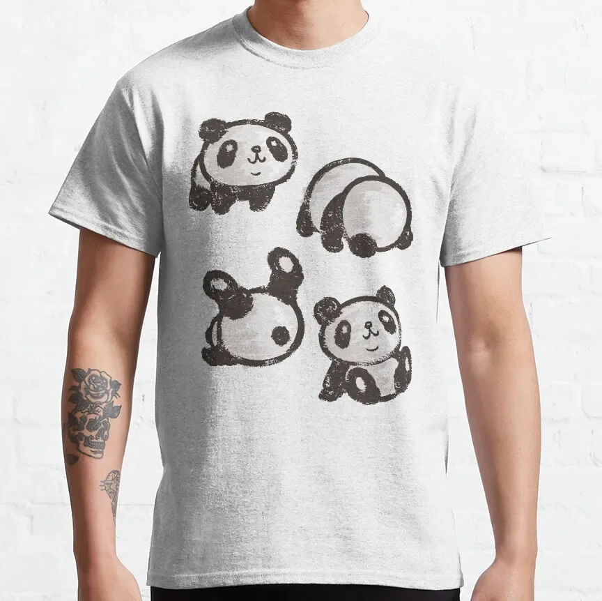 

Rolling panda T-Shirt men clothing funny t shirts for men T-shirt for a boy