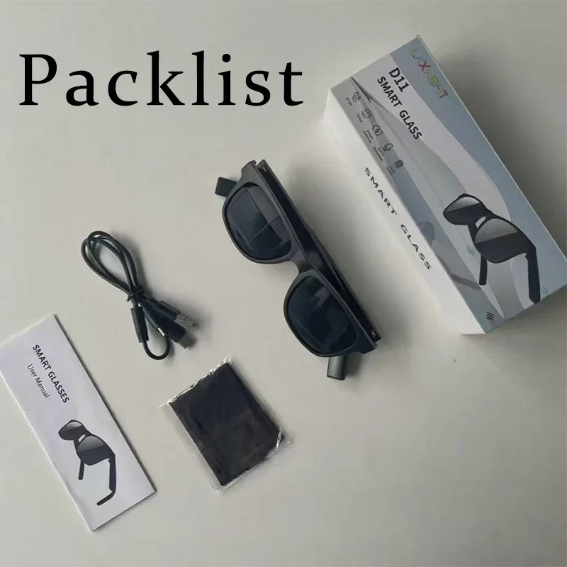 Lenovo 8K AI Smart Glasses Remote Control Touch Photo Camera Recording Translator Voice Assistant Wireless Bluetooth Eyewear