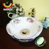 MAEBOW Artistic Sink Europe Style Handmade Flower Shape Ceramic Countertop Bathroom Wash Basin Bathroom Sink 5