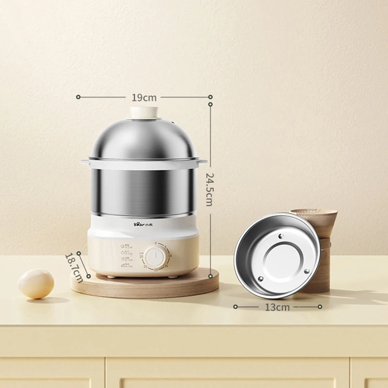 360W Electric Egg Boiler Breakfast Machine Multicooker Steamer Automatic Egg Cookers Home Egg Custard Steaming Cooker with Timer 6