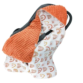 Coperta per neonato con cappuccio antivento Go Out Warm Portable Swaddle Wrap in cestino Seggiolini di sicurezza per auto per bambini da 0 a 3 mesi