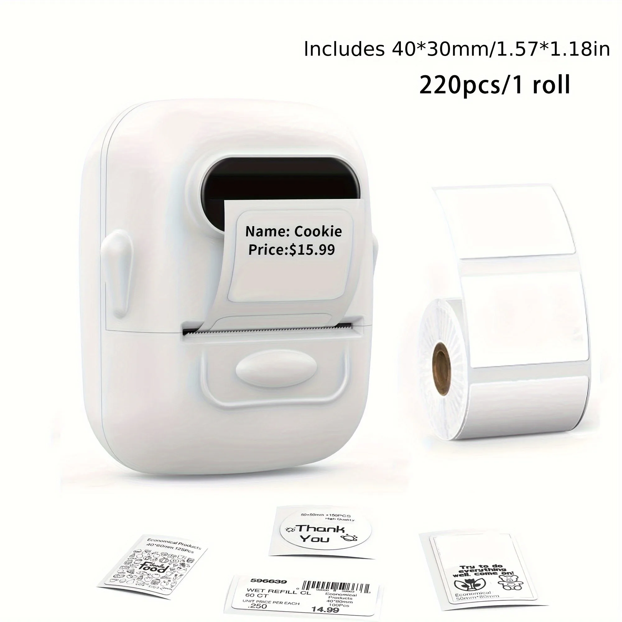 Makrlife P50 Termal Etiket Yazıcısı İşletme Etiket Makinesi Özel Etiket Baskı Makinesi Ev Kullanımı İçin, Kendin Yap Etiketler, Ticari