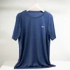 Men's Quick Dry Short Sleeve Running Moisture Wicking Round Neck T-Shirt Man Lightweight Breathable Gym Sport Shirts Tops M-4XL 4