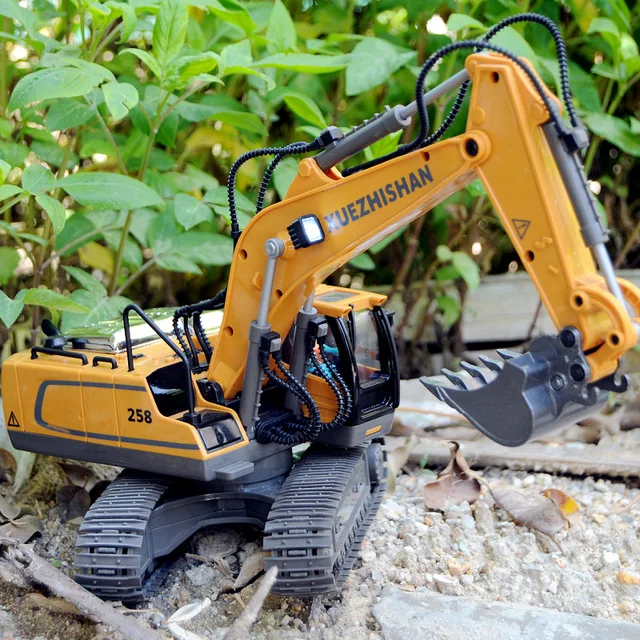 Remote Control Alloy Excavator Bulldozer Dump Truck Toy Engineering Vehicle Combination Simulation Engineering Vehicle Model Toy 2