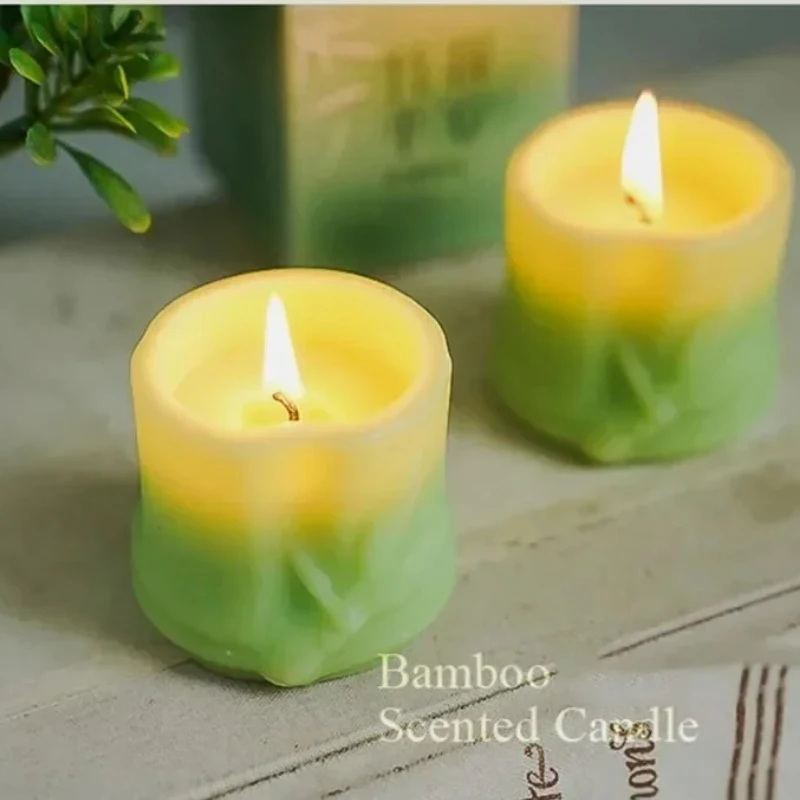 Natural Plant Scented Bamboo Candle